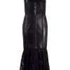 Alexander McQueen floral lace trim fitted dress