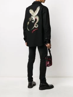 Alexander McQueen denim jacket with embroidery
