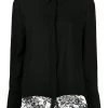 Alexander McQueen contrast panel shirt