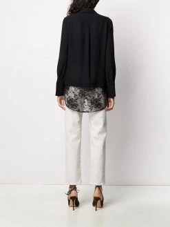 Alexander McQueen contrast panel shirt