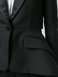 Alexander McQueen single-breasted drape blazer