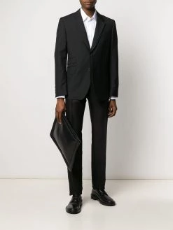 Alexander McQueen pinstripe panelled suit jacket