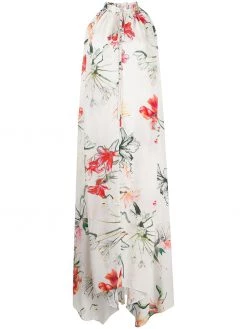 Alexander McQueen Endangered Flower print sleeveless dress