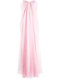 Alexander McQueen draped details long dress