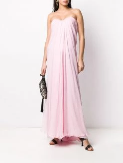 Alexander McQueen draped details long dress