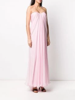 Alexander McQueen draped details long dress