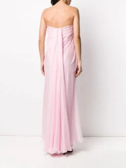 Alexander McQueen draped details long dress