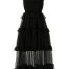 Alexander McQueen sheer frill sleeveless dress