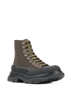 Alexander McQueen chunky sole lace-up boots