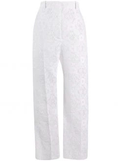 Alexander McQueen Endangered flower lace cigarette trousers