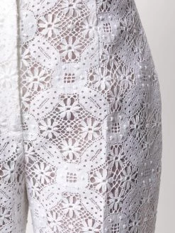 Alexander McQueen Endangered flower lace cigarette trousers