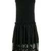 Alexander McQueen tulle skirt ribbed sleeveless dress