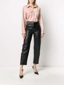 Alexander McQueen quilted skull belt bag