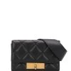 Alexander McQueen quilted skull belt bag
