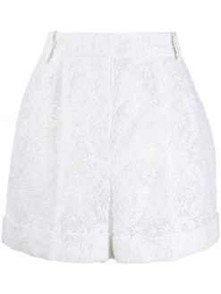 Alexander McQueen high-waisted lace shorts