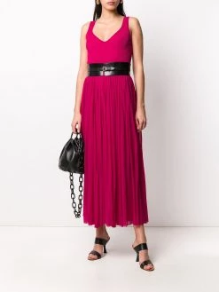 Alexander McQueen long pleated skirt dress
