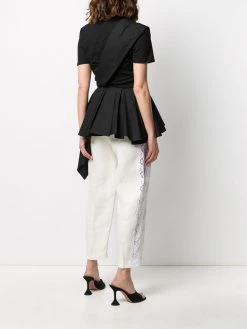 Alexander McQueen peplum short-sleeved T-shirt