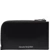 Alexander McQueen logo-print zip-around wallet