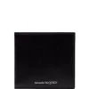 Alexander McQueen black billfold leather wallet