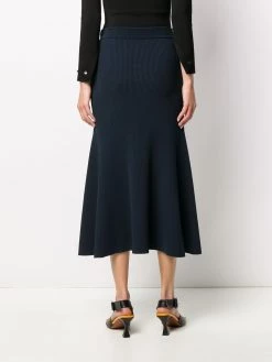 Alexander McQueen lattice ribbed knit skirt