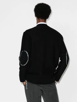 Alexander McQueen skull intarsia wool cardigan