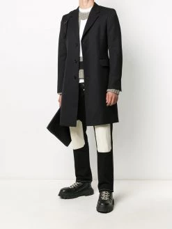 Alexander McQueen single-breasted cavalry twill coat