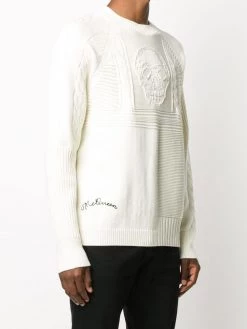 Alexander McQueen cable-knit skull jumper