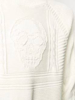 Alexander McQueen cable-knit skull jumper