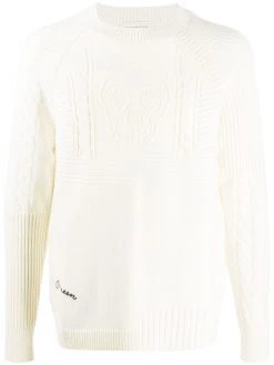 Alexander McQueen cable-knit skull jumper