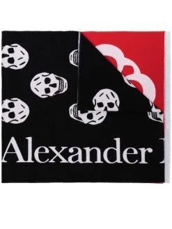 Alexander McQueen logo-print scarf