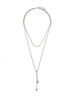 Alexander McQueen double-wrap skull necklace