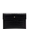 Alexander McQueen croc effect envelope clutch bag
