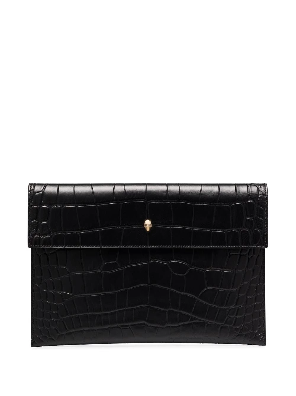 Hot Sale 🌟 Alexander McQueen Croc effect envelope clutch bag 🛒 1 Alexander McQueen croc effect envelope clutch bag