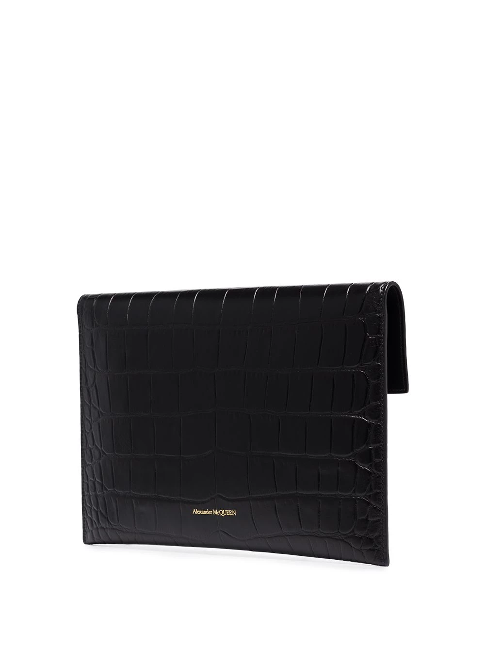 Hot Sale 🌟 Alexander McQueen Croc effect envelope clutch bag 🛒 3 Alexander McQueen croc effect envelope clutch bag