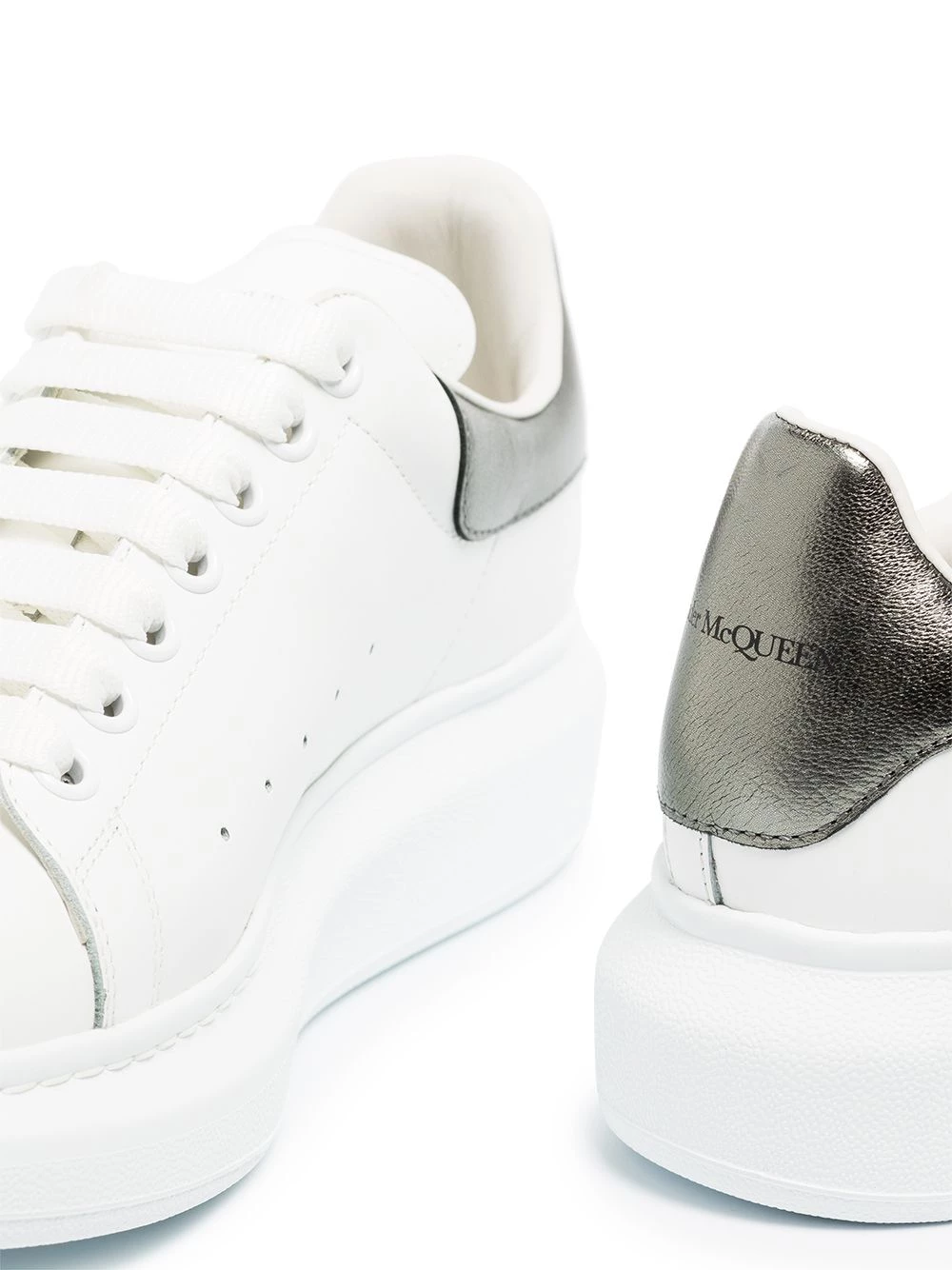 Hot Sale ๐ฅ Alexander McQueen Oversized metallic leather ๐ sneakers ๐ 2 Alexander McQueen Oversized metallic leather sneakers