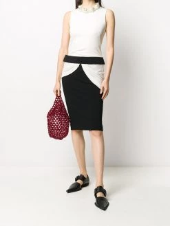 Alexander McQueen draped-detail fitted dress