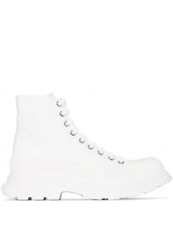 Alexander McQueen Tread Slick canvas boots