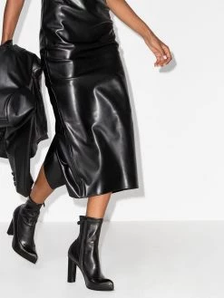 Alexander McQueen 110mm leather ankle boots