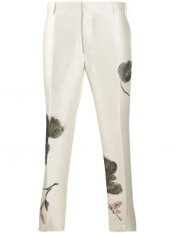 Alexander McQueen floral print tailored trousers