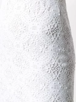 Alexander McQueen waistcoat-layered lace dress