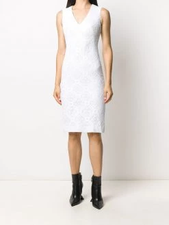 Alexander McQueen waistcoat-layered lace dress