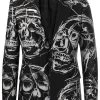 Alexander McQueen skull-print single-breasted blazer