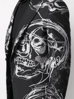 Alexander McQueen skull-print single-breasted blazer
