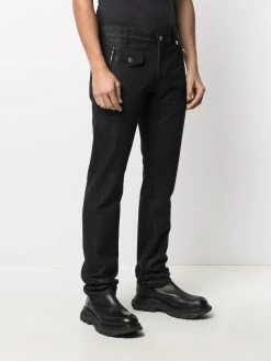 New ๐ฅ Alexander McQueen Logo patch denim ๐ jeans ๐งจ 9 Alexander McQueen logo patch denim jeans