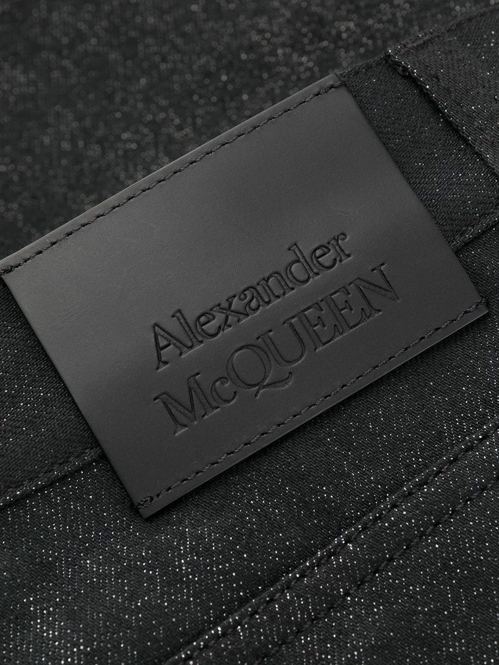 New ๐ฅ Alexander McQueen Logo patch denim ๐ jeans ๐งจ 6 Alexander McQueen logo patch denim jeans