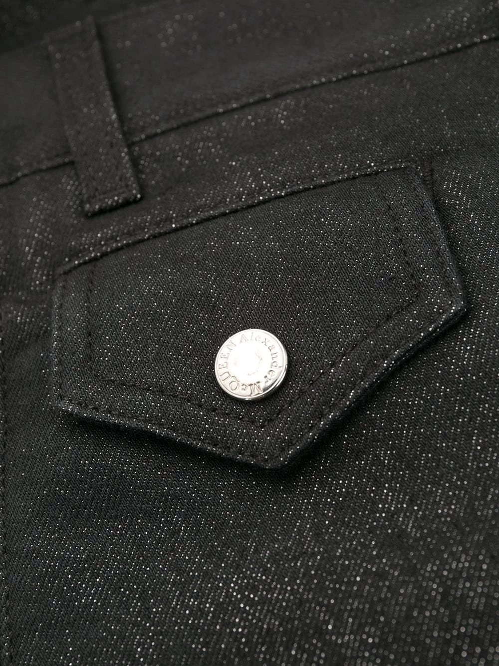 New ๐ฅ Alexander McQueen Logo patch denim ๐ jeans ๐งจ 7 Alexander McQueen logo patch denim jeans