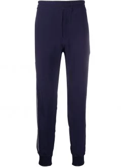 Alexander McQueen piped-trim detailed track pants
