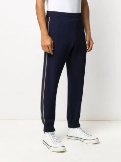 Alexander McQueen piped-trim detailed track pants