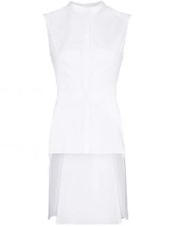 Alexander McQueen asymmetric sleeveless blouse