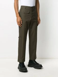 Alexander McQueen cotton straight-leg trousers